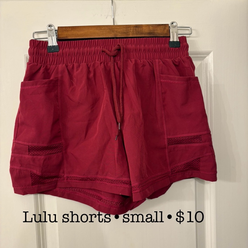 lululemon athletica Women's Red Shorts